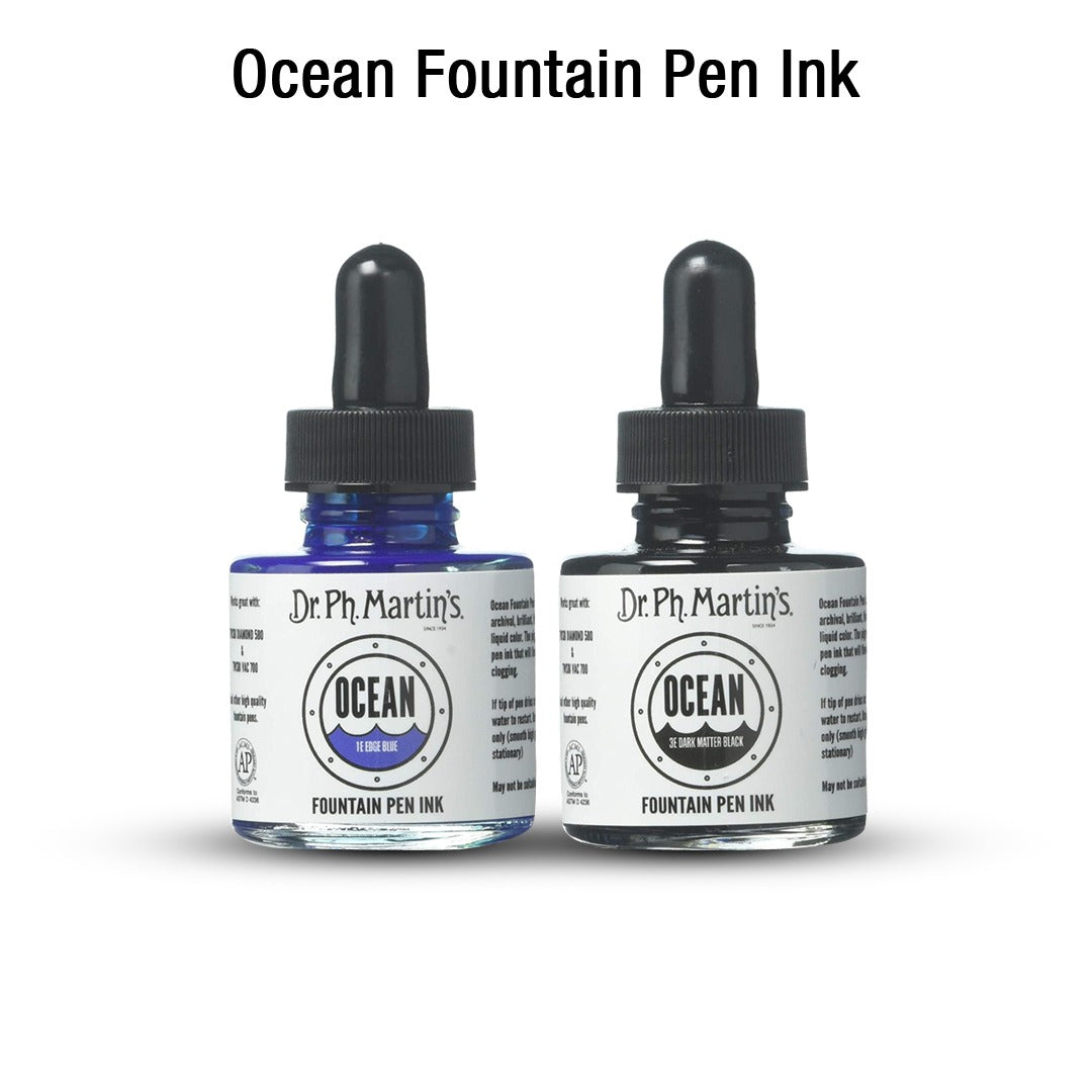 Dr. Ph. Martin’s OCEAN Fountain Pen Ink, 1.0 OZ - Retail Maharaj