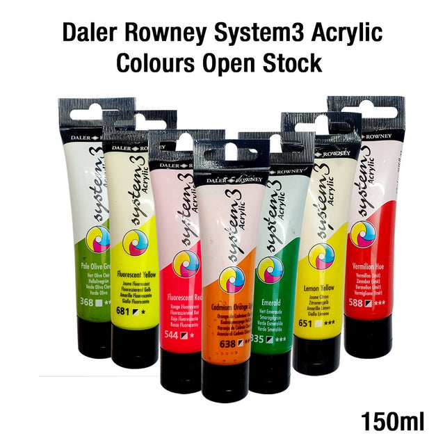 Daler-Rowney System3 Acrylic Paint 59ML Open Stock - Retail Maharaj