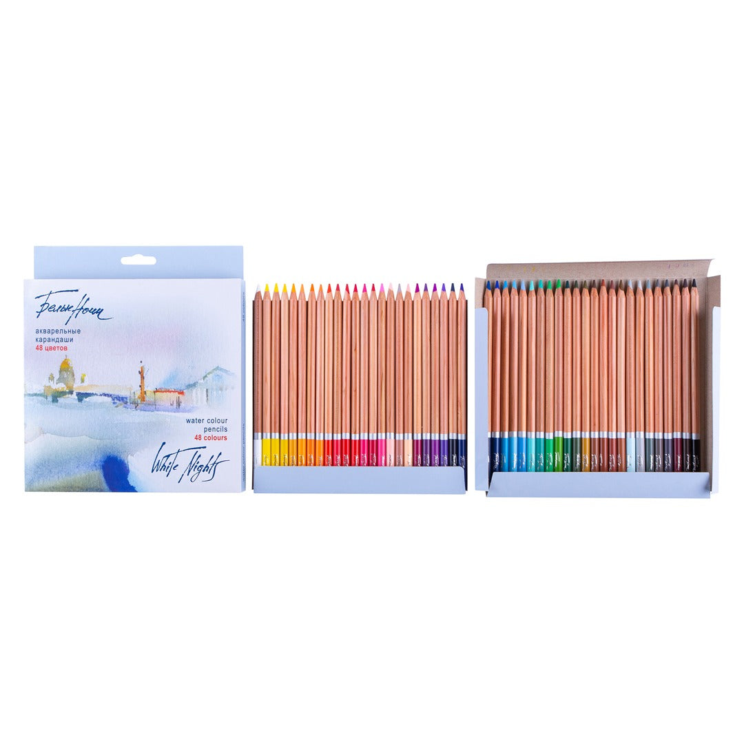 White Nights Professional Watercolor Pencils Set for Artists and Illustrators - Retail Maharaj