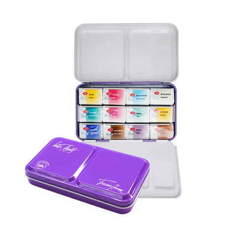 White Nights All in One Professional Watercolour Metal Palette Limited Edition Set - Retail Maharaj