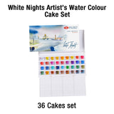 White Nights Artist Watercolour Cake Set Professional Mono Pigment Colours - Retail Maharaj