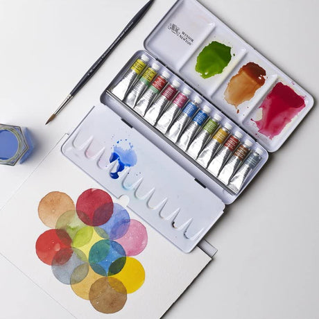 Winsor & Newton Watercolor Professional Tubes Set of 12 x 5ml - Retail Maharaj