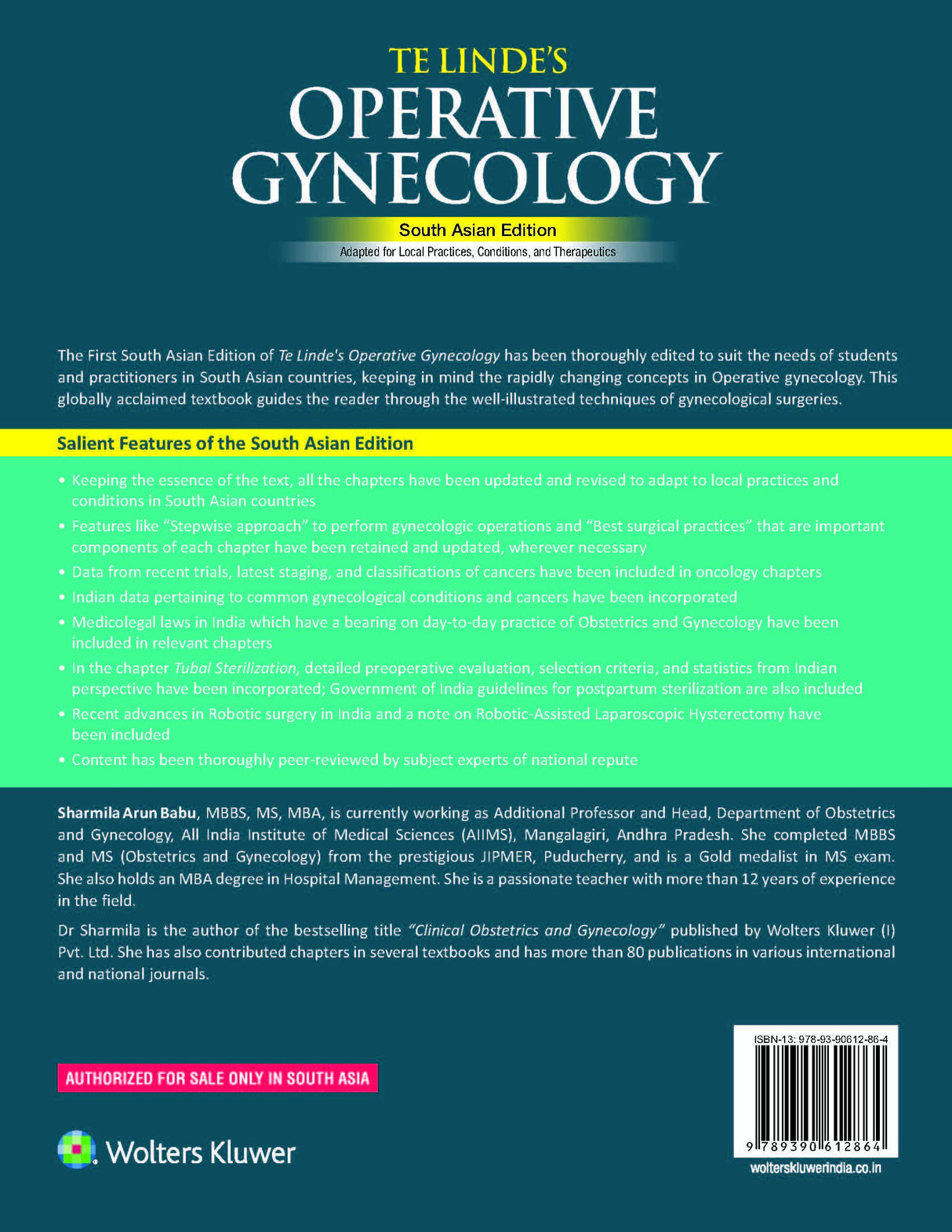 Te Linde’s Operative Gynecology, South Asian ed - Retail Maharaj