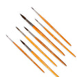 Stationerie Velour Mix Media Round Brush Set of 7 - Retail Maharaj
