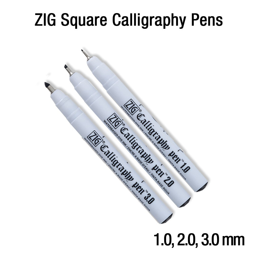 ZIG Kuretake Square Tip Calligraphy Pen – Single Tip (Open Stock) - Retail Maharaj