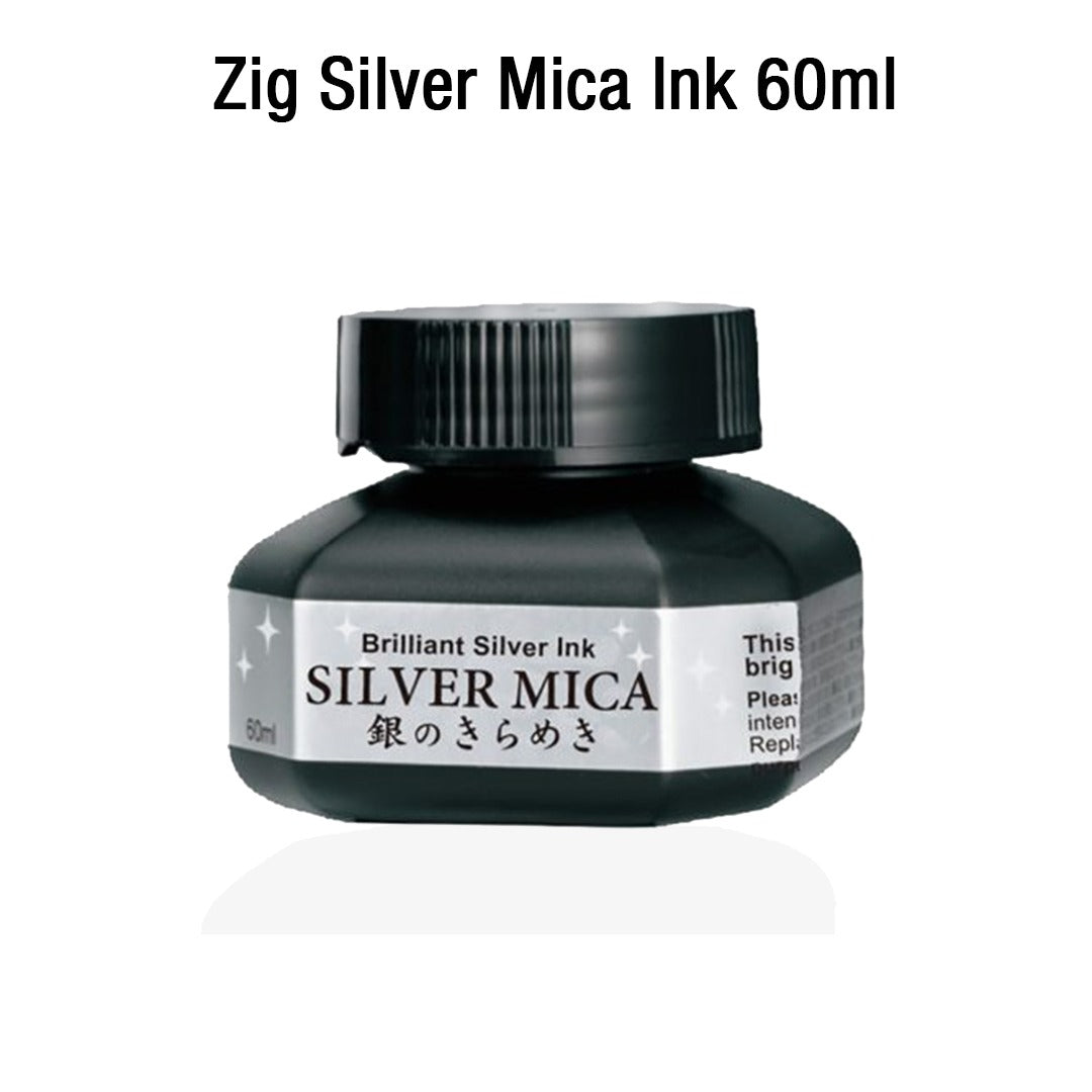 Zig Silver Mica Ink 60ml - Retail Maharaj